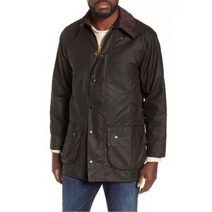 NWT Barbour 'Classic Beaufort' Relaxed Fit Waxed Cotton Jacket
Color: Olive